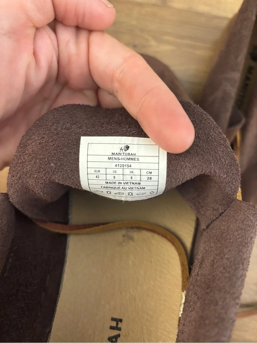Manitobah Mukluks Modern Moccasins Nubuck Leather Brown Men’s NEW